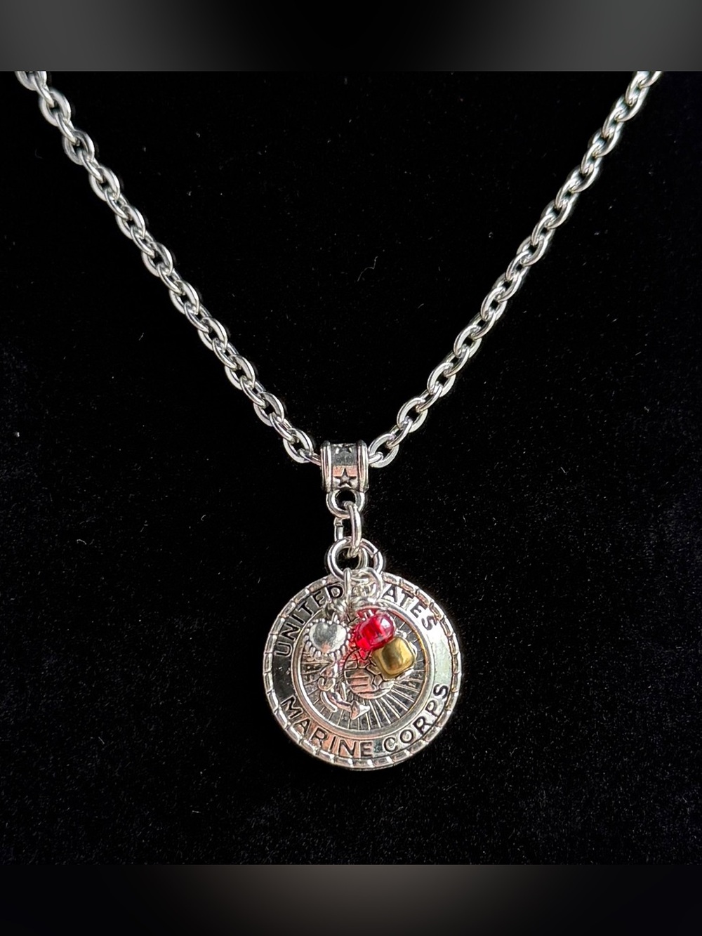 US Marine Corps (USMC) Necklace 18-20" - Handmade, Hero Gift, USMC Gift